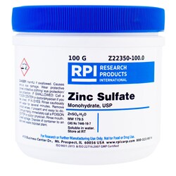 Research Products International Corp&nbsp;Zinc Sulfate Mono USP 100G