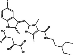 Apexbio Technology LLC&nbsp;Sunitinib malate(Synonyms: Sutent, SU11248, Sunitinib L-malate, Sunitinib malate salt, SU-11248 malate, Sutent malate), 1g, CAS: 341031-54-7.