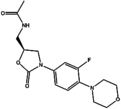 Apexbio Technology LLC&nbsp;Linezolid(Synonyms: Zyvox, Zyvoxid, U-100766, PNU-100766, U-100766E, PNU100766, Linezolide), 10mM (in 1mL DMSO), CAS: 165800-03-3.