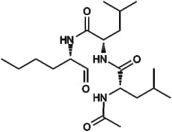Apexbio Technology LLC&nbsp;Calpain Inhibitor I, ALLN(Synonyms: ALLN, N-Acetyl-Leu-Leu-Nle-CHO, Ac-LLnL-CHO, Calpeptin, MG101, CI-I), 25mg, CAS: 110044-82-1.