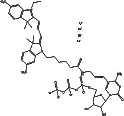 Apexbio Technology LLC&nbsp;Cyanine 3-AA-CTP(Synonyms: Cy3-AA-CTP, Cy3-labeled CTP, Cyanine 3-labeled cytidine triphosphate), 100ul (10 mM).
