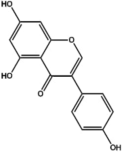 Apexbio Technology LLC&nbsp;Genistein(Synonyms: 4',5,7-Trihydroxyisoflavone, Genisteol, Prunetol, Sophoricol, Differenol A), 10mM (in 1mL DMSO), CAS: 446-72-0.