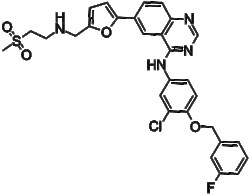 Apexbio Technology LLC&nbsp;Lapatinib(Synonyms: Tykerb, GW572016, Lapatinib ditosylate, GW-572016, Tyverb), 50mg, CAS: 231277-92-2.