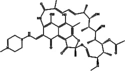 Apexbio Technology LLC&nbsp;Rifampin(Synonyms: Rifampicin, Rifaldazine, Rifadin, Rimactane, Rifoldin, Rofact, Rifamycin AMP, Riforal), 5g, CAS: 13292-46-1.