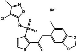 Apexbio Technology LLC Sitaxentan sodium(Synonyms: TBC11251, Sitaxsentan sodium, Thelin, Sitaxentan sodium hydrate, Sitaxentan sodium salt), 10mg, CAS: 210421-74-2.