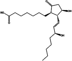 Apexbio Technology LLC&nbsp;Alprostadil(Synonyms: Prostaglandin E1, PGE1, Alprostadilum, Edex, Caverject, Muse, Prostin VR, Liprostin), 10mM (in 1mL DMSO), CAS: 745-65-3.