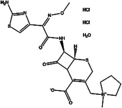Apexbio Technology LLC&nbsp;Cefepime Dihydrochloride Monohydrate(Synonyms: Cefepime hydrochloride, Cefepime HCl, Maxipime, Cefepime hydrochloride hydrate), 1g, CAS: 123171-59-5.