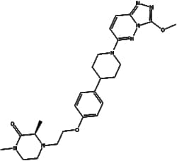 Apexbio Technology LLC&nbsp;AZD 5153(Synonyms: AZD5153, AZD-5153, AZD 5153 dihydrochloride, BRD4 inhibitor AZD5153, AZD5153 BRD4 inhibitor), 5mg, CAS: 1869912-39-9.