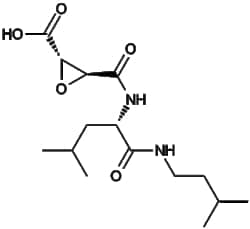 Apexbio Technology LLC&nbsp;E-64-c(Synonyms: E-64c, Epoxysuccinyl peptide derivative E-64-c, trans-Epoxysuccinyl-L-leucylamido-(4-guanidino)butane), 10mM (in 1mL DMSO), CAS: 76684-89-4.