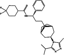 Apexbio Technology LLC&nbsp;Maraviroc(Synonyms: Selzentry, Celsentri, UK-427857, MVC), 10mM (in 1mL DMSO), CAS: 376348-65-1.