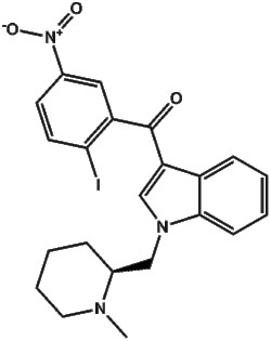 Apexbio Technology LLC&nbsp;AM1241(Synonyms: AM-1241, CB2 receptor agonist AM1241, Cannabinoid receptor CB2 agonist AM1241, AM 1241), 10mg, CAS: 444912-48-5.