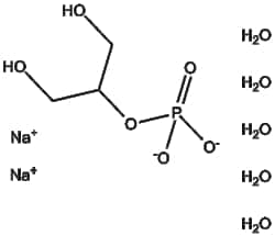 Apexbio Technology LLC&nbsp;β-Glycerophosphate (sodium salt hydrate)(Synonyms: Sodium β-glycerophosphate hydrate, Sodium glycerophosphate hydrate, Sodium β-glycerophosphate), 10g, CAS: 13408-09-8.