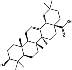 Apexbio Technology LLC&nbsp;Oleanolic acid(Synonyms: Oleanic acid, Caryophyllin, Astrantiagenin, Giganteumgenin, Caryophyllinic acid, 3β-Hydroxyolean-12-en-28-oic acid), 500mg, CAS: 508-02-1.