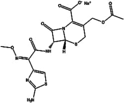 Apexbio Technology LLC&nbsp;Cefotaxime (sodium salt)(Synonyms: Claforan, Cefotaxime Sodium, Cefotaxim sodium salt, Cefotaxime Na, Sodium cefotaxime), 10mM (in 1mL DMSO), CAS: 64485-93-4.