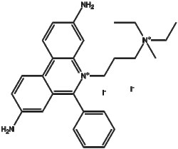 Apexbio Technology LLC&nbsp;Propidium iodide(Synonyms: PI, Propidium iodide solution, PI staining reagent, Propidium iodide nuclear stain), 10mg, CAS: 25535-16-4.
