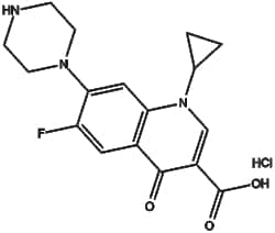 Apexbio Technology LLC&nbsp;Ciprofloxacin (hydrochloride)(Synonyms: Cipro, Ciprofloxacin HCl, Ciprofloxacine hydrochloride, Ciprofloxacin hydrochloride monohydrate), 5g, CAS: 93107-08-5.