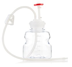 Foxx Life Sciences&nbsp;EZBiopure Titanium Round Media Bottle Assembly, MTO, 500mL, PETG Bottle for Aseptic Sampling and Sterile Storage, Single Use Technology with C-Flex Tubing, Plug and GL45 VersaCap with Vent and Dip Tube, 10/CS, Sterile