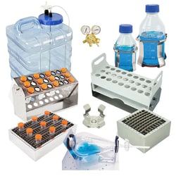 Chemglass Life Sciences&nbsp;Adjustable Angle Tube Rack, 22mm x 27 Holes, for Stackable Incubator Shakers
