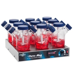 Chemglass Life Sciences&nbsp;Stirrer, Magnetic, Nine Position, Dura-Mag, 230V, with Factory Installed Alarm