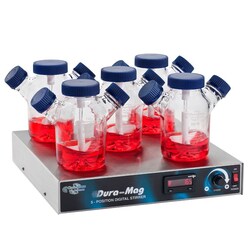 Chemglass Life Sciences Stirrer, Magnetic, Five Position, Compact, Dura-Mag,