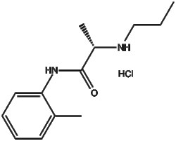 Prilocaine hydrochloride 1786-81-8 10mM (in 1mL DMSO)