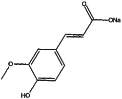 Apexbio Technology LLC Sodium ferulic 24276-84-4 500mg