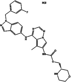 Apexbio Technology LLC&nbsp;BMS-599626 Hydrochloride 873837-23-1 100mg