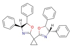 eMolecules​&nbsp;229184-97-8 | (4S,4'S,5R,5'R)-2,2'-Cyclopropylidenebis[4,5-dihydro-4,5-diphenyloxazole] | ChemScene484.599 | C33H28N2O2 | 97.000 | C1CC1(C1=N[C@H]([C@H](O1)c1ccccc1)c1ccccc1)C1=N[C@H]([C@H](O1)c1ccccc1)c1ccccc1 | 100mg | 811575592