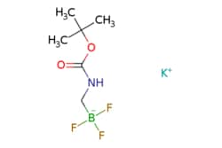 eMolecules​&nbsp;1314538-55-0 | Potassium (((tert-butoxycarbonyl)amino)methyl)trifluoroborate | Synthonix | MFCD19686142 | 237.070 | C6H12BF3KNO2 | 95.000 | [K+].CC(C)(C)OC(=O)NC[B-](F)(F)F | 100mg | 649428401
