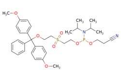 eMolecules​&nbsp;108783-02-4 | 2-[2-(4,4'-Dimethoxytrityloxy)ethylsulfonyl]ethyl-(2-cyanoethyl)-(n,n-diisopropyl)-phosphoramidite | Combi-Blocks, Inc.656.770 | C34H45N2O7PS | 97.000 | COc1ccc(cc1)C(OCCS(=O)(=O)CCOP(OCCC#N)N(C(C)C)C(C)C)(c1ccccc1)c1ccc(OC)cc1 | 250mg | 797015355