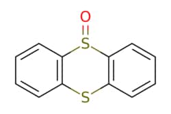 eMolecules​&nbsp;2362-50-7 | Thianthrene 5-oxide | ChemScene | MFCD01464038 | 232.320 | C12H8OS2 | 96.000 | O=S1c2ccccc2Sc2ccccc12 | 100mg | 632281159