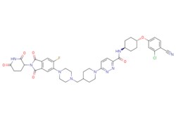 eMolecules​&nbsp;2222112-77-6 | Bavdegalutamide | Ambeed812.300 | C41H43ClFN9O6 | 97.000 | Fc1cc2C(=O)N(C3CCC(=O)NC3=O)C(=O)c2cc1N1CCN(CC2CCN(CC2)c2ccc(nn2)C(=O)N[C@H]2CC[C@@H](CC2)Oc2ccc(C#N)c(Cl)c2)CC1 | 250mg | 624120195