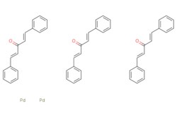 eMolecules​&nbsp;51364-51-3 | Tris(dibenzylideneacetonyl)bis-palladium | ChemScene | MFCD00013310 | 915.730 | C51H42O3Pd2 | 97.000 | [Pd].[Pd].O=C(\C=C\c1ccccc1)/C=C/c1ccccc1.O=C(\C=C\c1ccccc1)/C=C/c1ccccc1.O=C(\C=C\c1ccccc1)/C=C/c1ccccc1 | 250mg | 844790148
