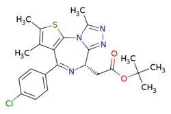 eMolecules​&nbsp;1268524-70-4 | (+)-JQ-1 | Target Molecule  | MFCD22683748 | 456.990 | C23H25ClN4O2S | 0.000 | Cc1nnc2[C@H](CC(=O)OC(C)(C)C)N=C(c3c(C)c(C)sc3-n12)c1ccc(Cl)cc1 | 200mg | 376014906