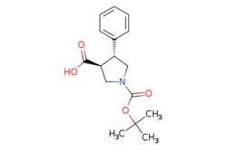 eMolecules​&nbsp;884048-45-7 | Boc-(?)-trans-4-phenylpyrrolidine-3-carboxylic acid | MakeChem, Inc.291.347 | C16H21NO4 | 0.000 | CC(C)(C)OC(=O)N1C[C@H]([C@@H](C1)c1ccccc1)C(O)=O | 250mg | 859843833