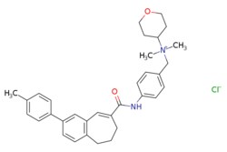 eMolecules​&nbsp;229005-80-5 | TAK-779 | Target Molecule  | MFCD05662319 | 531.140 | C33H39ClN2O2 | 0.000 | [Cl-].Cc1ccc(cc1)-c1ccc2CCCC(=Cc2c1)C(=O)Nc1ccc(C[N+](C)(C)C2CCOCC2)cc1 | 50mg | 517682758