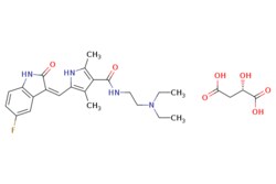 eMolecules​&nbsp;341031-54-7 | Sunitinib Malate | Target Molecule  | MFCD08282795 | 532.569 | C26H33FN4O7 | 0.000 | O[C@@H](CC(O)=O)C(O)=O.CCN(CC)CCNC(=O)c1c(C)[nH]c(\C=C2/C(=O)Nc3ccc(F)cc23)c1C | 500mg | 376013295