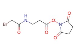eMolecules​&nbsp;57159-62-3 | 2,5-dioxopyrrolidin-1-yl 3-(2-bromoacetamido)propanoate | Abosyn Chemicals Inc. | MFCD01863457 | 307.100 | C9H11BrN2O5 | 0.000 | BrCC(=O)NCCC(=O)ON1C(=O)CCC1=O | 250mg | 812069151
