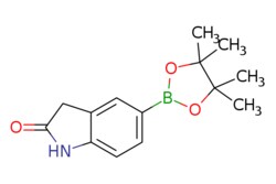 eMolecules​&nbsp;837392-64-0 | 5-(tetramethyl-1,3,2-dioxaborolan-2-yl)-2,3-dihydro-1H-indol-2-one | Pharmablock | MFCD08669935 | 259.110 | C14H18BNO3 | 97.000 | CC1(C)OB(OC1(C)C)c1ccc2NC(=O)Cc2c1 | 5g | 551064977