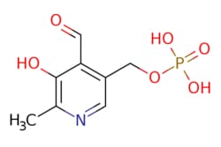 eMolecules​&nbsp;54-47-7 | Pyridoxal phosphate | Oakwood Chemical | MFCD00006333 | 247.143 | C8H10NO6P | 95.000 | Cc1ncc(COP(O)(O)=O)c(C=O)c1O | 100g | 537692512