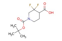 eMolecules​&nbsp;1303972-81-7 | 1-(tert-Butoxycarbonyl)-3,3-difluoropiperidine-4-carboxylic acid | Combi-Blocks, Inc. | MFCD18909780 | 265.257 | C11H17F2NO4 | 96.000 | CC(C)(C)OC(=O)N1CCC(C(O)=O)C(F)(F)C1 | 5g | 603139434