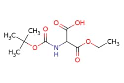 eMolecules​&nbsp;137401-45-7 | 2-((tert-Butoxycarbonyl)amino)-3-ethoxy-3-oxopropanoic acid | ChemScene | MFCD09835539 | 247.247 | C10H17NO6 | 97.000 | CCOC(=O)C(NC(=O)OC(C)(C)C)C(O)=O | 25g | 572245531