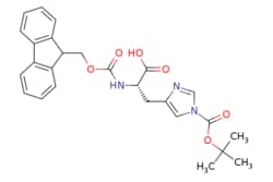 eMolecules​&nbsp;81379-52-4 | Fmoc-His(Boc)-OH | ChemScene | MFCD00151928 | 477.517 | C26H27N3O6 | 95.000 | CC(C)(C)OC(=O)n1cnc(C[C@H](NC(=O)OCC2c3ccccc3-c3ccccc23)C(O)=O)c1 | 5g | 572183024