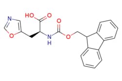 eMolecules​&nbsp;1956434-67-5 | (S)-2-((((9H-Fluoren-9-yl)methoxy)carbonyl)amino)-3-(oxazol-5-yl)propanoic acid | ChemScene | MFCD28134507 | 378.384 | C21H18N2O5 | 97.000 | OC(=O)[C@H](Cc1cnco1)NC(=O)OCC1c2ccccc2-c2ccccc12 | 1g | 572195551