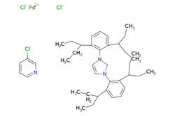 eMolecules​&nbsp;1158652-41-5 | Dichloro[1,3-bis(2,6-di-3-pentylphenyl)imidazol-2-ylidene](3-chloropyridyl)palladium(II) | Combi-Blocks, Inc.793.700 | C40H58Cl3N3Pd | 98.000 | [Cl-].[Cl-].[Pd++].Clc1cccnc1.CCC(CC)c1cccc(C(CC)CC)c1N1CN(C=C1)c1c(cccc1C(CC)CC)C(CC)CC | 5g | 818528662