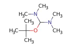 eMolecules​&nbsp;5815-08-7 | BREDERECK REAGENT (MIXTURE OF TERT-BUTOXY BIS(DIMETHYLAMINO)METHANE, TRIS((DIMETHYLAMINO)METHANE AND N,N-DIMETHYLFORMAMIDE DI-TERT-BUTYL ACETAL)(TECH GRADE) | AstaTech | MFCD00042858 | 174.288 | C9H22N2O | 90.000 | CN(C)C(OC(C)(C)C)N(C)C | 100g | 385236946