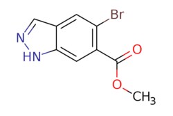eMolecules​&nbsp;1000342-30-2 | Methyl 5-bromo-1h-indazole-6-carboxylate | Combi-Blocks, Inc. | MFCD09749941 | 255.071 | C9H7BrN2O2 | 98.000 | COC(=O)c1cc2[nH]ncc2cc1Br | 25g | 642101407