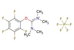 eMolecules​&nbsp;206190-14-9 | 1,1,3,3-Tetramethyl-2-(perfluorophenyl)isouronium hexafluorophosphate(V) | Ambeed | MFCD04973269 | 428.186 | C11H12F11N2OP | 98.000 | F[P-](F)(F)(F)(F)F.CN(C)C(Oc1c(F)c(F)c(F)c(F)c1F)=[N+](C)C | 25g | 602851930