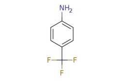 eMolecules​&nbsp;455-14-1 | 4-Aminobenzotrifluoride | Combi-Blocks | MFCD00064396 | 161.127 | C7H6F3N | 98.000 | Nc1ccc(cc1)C(F)(F)F | 500g | 117537828