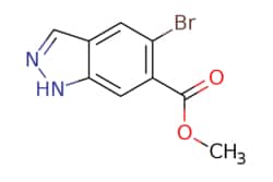 eMolecules​&nbsp;1000342-30-2 | Methyl 5-bromo-1h-indazole-6-carboxylate | Combi-Blocks | MFCD09749941 | 255.071 | C9H7BrN2O2 | 98.000 | COC(=O)c1cc2[nH]ncc2cc1Br | 1g | 517034268